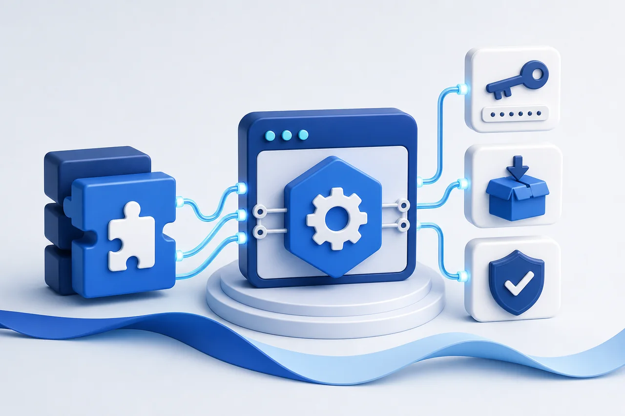 ارتباط امن افزونه با API لایسنس و دریافت بسته به‌روزرسانی